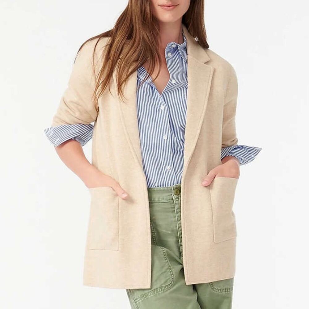 J Crew Open Front Sweater Blazer
